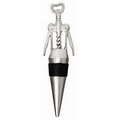 Classico Solid Stainless Steel Wing Corkscrew Top Bottle Stopper